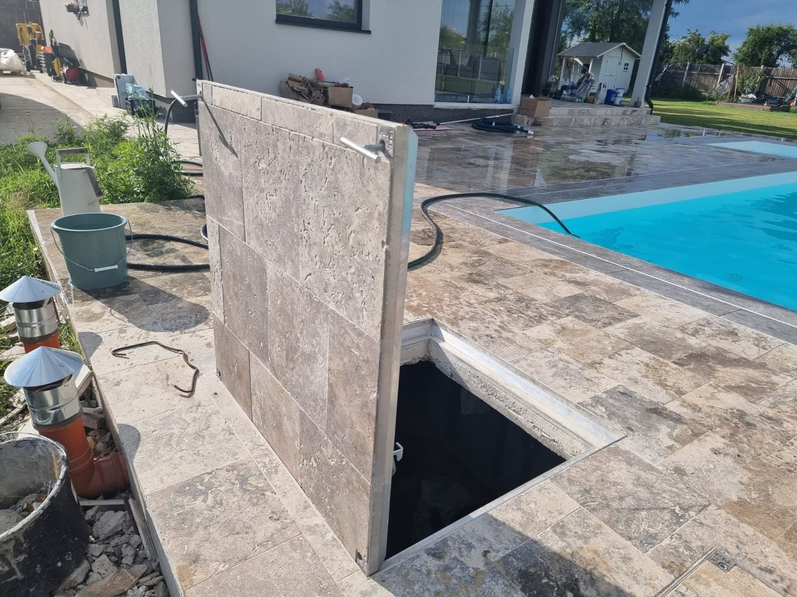Capac cu deschidere asistată, placabil, etans, aluminiu B125, 600x600, BAUKANAL, imaginea 3